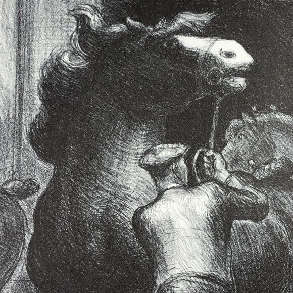 John Steuart Curry Prize Stallions Art 1930s Print Treasury Collection Sketch - Picture 2 of 11